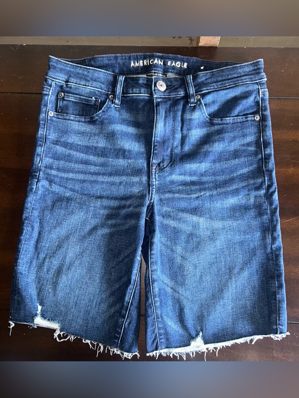 American Eagle Outfitters Women’s Blue Boyfriend Denim Shorts